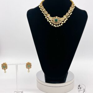 Green Gold Fusion Necklace Set