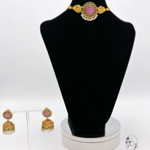Pink Blossom Choker Set