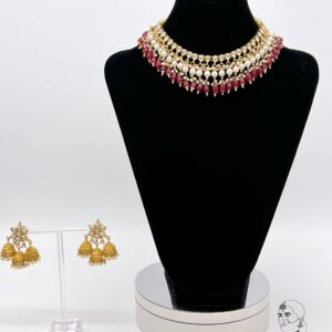 Ruby Pearl Collar Set