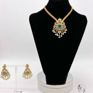 Emerald Bloom Pendant Set