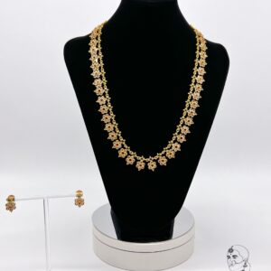 Classic Gold Long Necklace Set