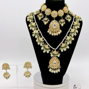 Esha - Lustrous Pearls Bridal Necklace Set