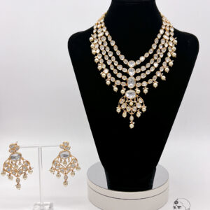 Kiara - Showcasing Polki Kundan Bridal Necklace Set