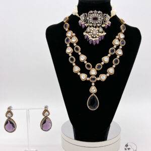 Farida - Luxurious Victorian Bridal Necklace Set