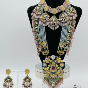 Anjeli - Unique Meenakari Kundan Bridal Necklace Set 