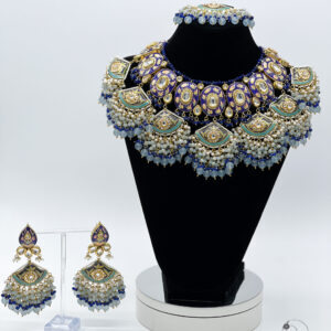 Dalila - Magnificent Polki Kundan Bridal Necklace Set