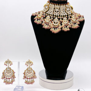 Gargi - Masterfully designed Pachi Kundan Bridal Necklace Set