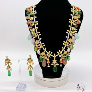 Multi Color Long Necklace Set