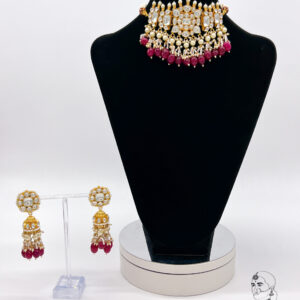 Red Pearl Chocker Set