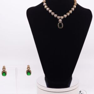 Green Kundan Necklace Set
