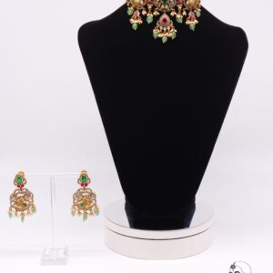 Peacock Design Choker Necklace Set
