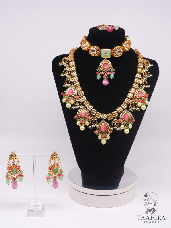 Lakshmi - Whimsical Kundan Bridal Necklace Set