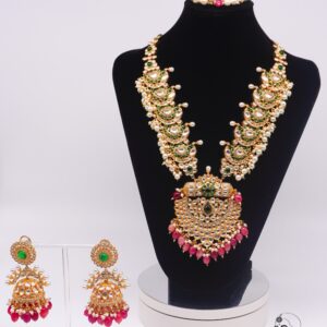 Tara - Gold-Plated Kundan Bridal Necklace Set
