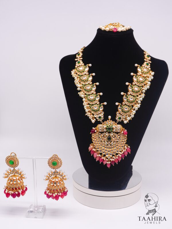 Tara - Gold-Plated Kundan Bridal Necklace Set