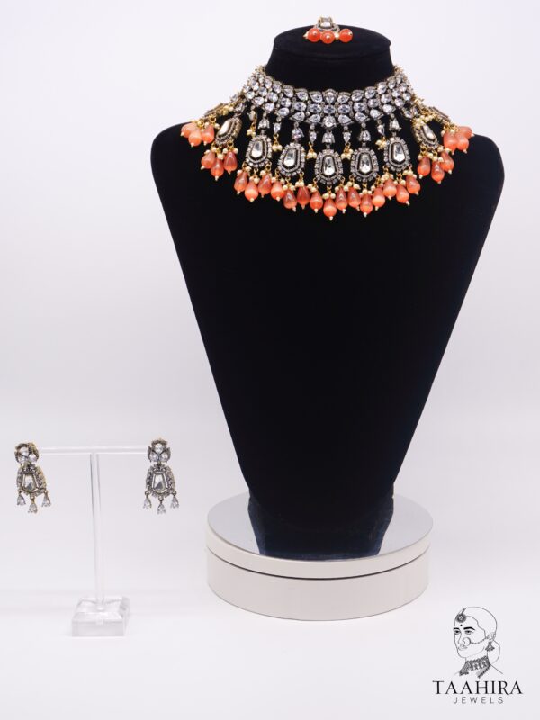 Raha - Moonlit Kundan Bridal Necklace Set