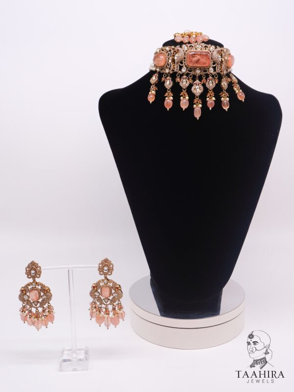 Mitali - Sleek Kundan Choker Bridal Set