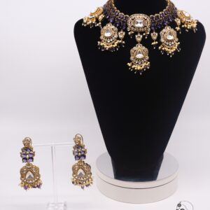 Asma - Shimmering Kundan Bridal Necklace Set