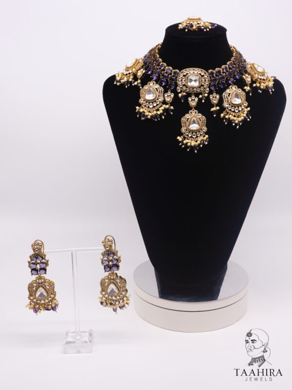 Asma - Shimmering Kundan Bridal Necklace Set