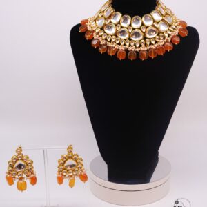 Kajal - Charming Kundan Bridal Necklace Set