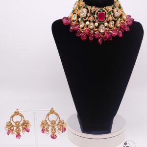 Akira - Bold Kundan Bridal Necklace Set